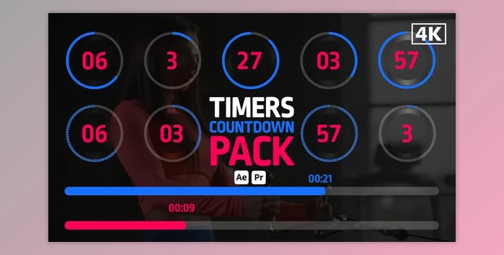Download Timers Countdown Pack (Videohive 46053555) - AE Project