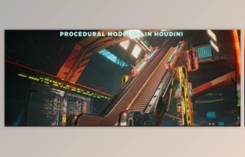 Download CGcircuit – Houdini Tutorial Procedural <span class='badge badge-warning'>Modeling</span> – Escalator