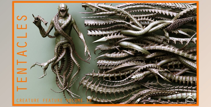 Download Artstation – TENTACLES – 40+ in ZBrush brushes and OBJs