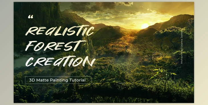 Download Wingfox – 3D Matte Painting Tutorial – Realistic Forest Creation