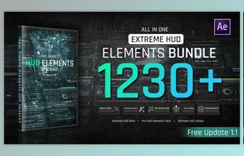 Download Extreme HUD Elements <span class='badge badge-warning'>Bundle</span> 1200+ V2 (Videohive 44273741) - AE Project