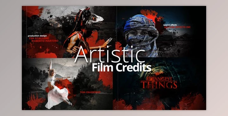 Download Artistic Film Credits (Videohive 24155558) - AE Project