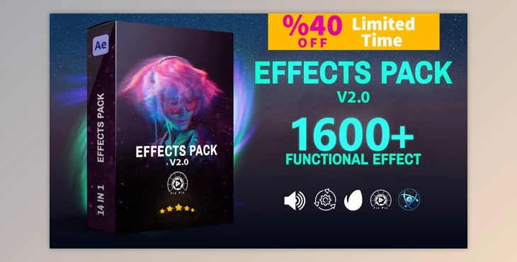 Download AtomX Effects Pack V2.0 – Transitions,Effects,Footages and Presets and more (Videohive 45891082) - AE Project