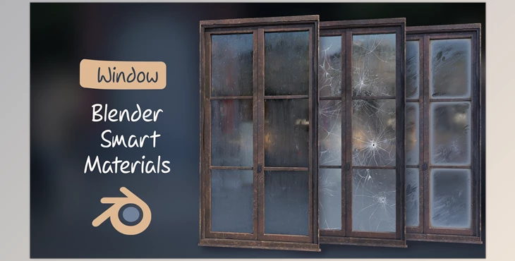 Download Blender Smart Materials Window Procedural Water Drops