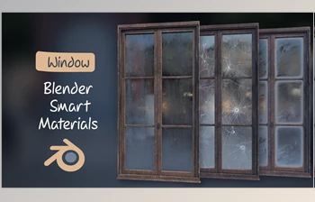 Download Blender Smart Materials <span class='badge badge-warning'>Window</span> Procedural Water Drops