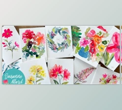 Download Let’s Paint Floral Greeting Cards