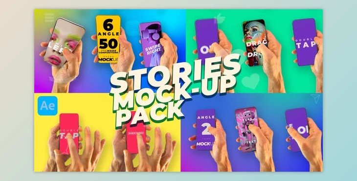 Download Stories Mockup Pack (Videohive 51026367) - AE Project