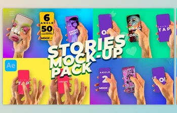Download Stories Mockup <span class='badge badge-warning'>Pack</span> (Videohive 51026367) - AE Project