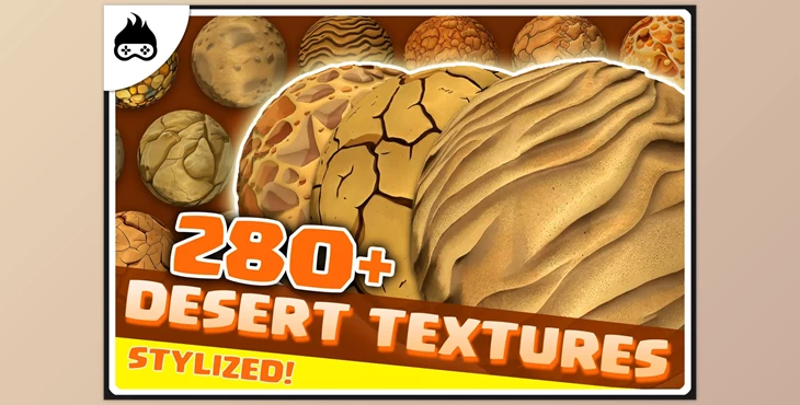Download Unity asset - 280+ Stylized Desert & Beach Textures – Sand, Cracked Sand, Water & More v1.1.0