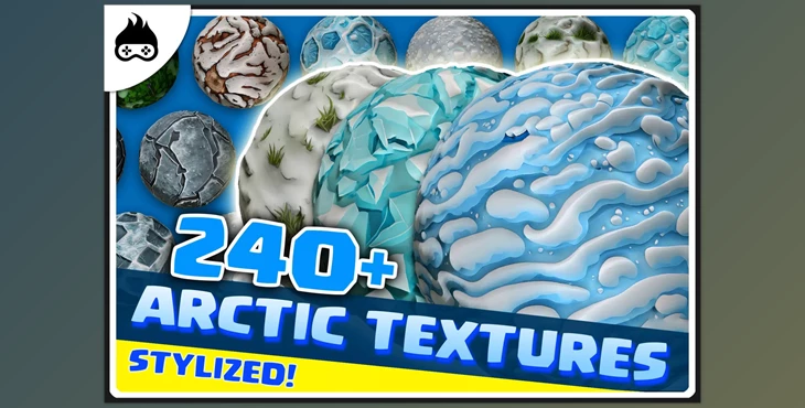 Download Unity Asset - 240+ Stylized Arctic Textures – Snow, Ice & More v1.1.0