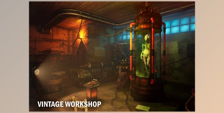 Download Unity Asset - Vintage workshop I v1.0