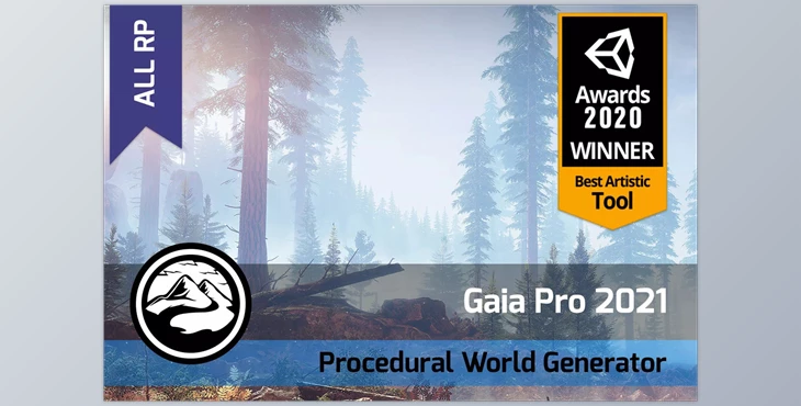 Download Unity asset - Gaia Pro 2021 – Terrain Scene Generator v3.4.1