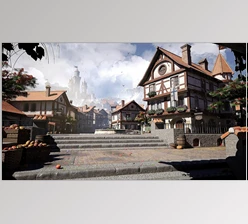 Download Unreal engine - Modular Medieval Town - Medieval Town v5.0
