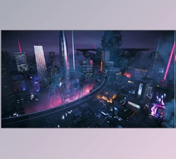Download C4D Octane render Cyberpunk city Magic Wonder Skyscrapers CBD japan neon