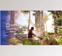 Download Unreal Engine - Blueprints Hyper Choppable Trees V2 v5.1