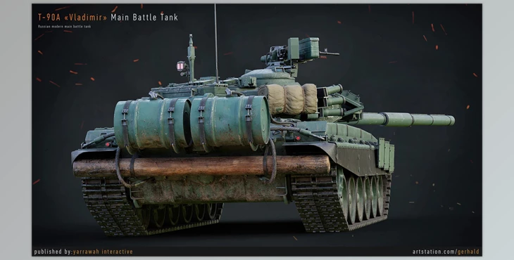 Download Unreal Engine - T-90 Battle Tank - Advanced Tank Blueprint (Engine version 4.25- 4.27, 5.0- 5.2)