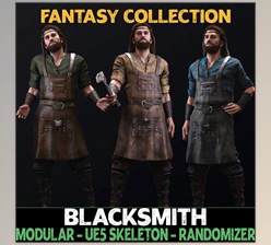 Download Unreal Engine - Characters Modular Blacksmith - Male Humans - Fantasy Collection v5.1