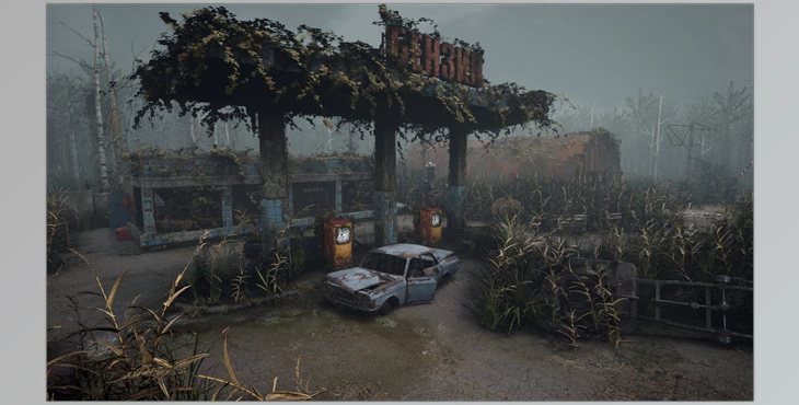 Download Unreal Engine - Environments Swampy industrial zone v5.0-5.2