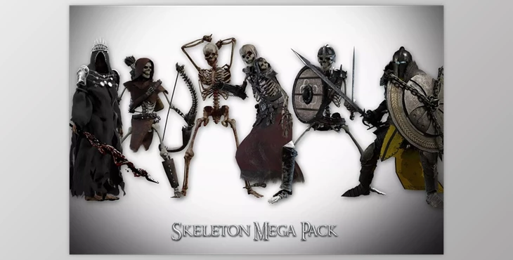 Download Unity Asset - Skeleton Mega Pack v1.1