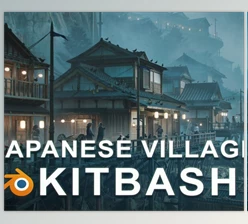 Download ArtStation – Japanese Village Kitbash