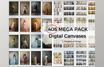 Download Shades of Drops – 406 <span class='badge badge-warning'>Mega</span> <span class='badge badge-warning'>Pack</span> Digital Canvases