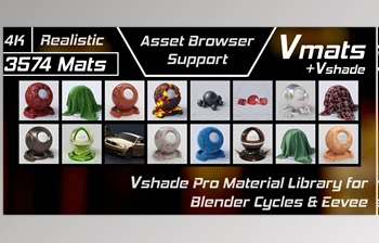 Download Vmats 1.5.9 - Realistic Material Library For <span class='badge badge-warning'>Blender</span> Cycles And Eevee