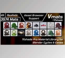 Download Vmats 1.5.9 - Realistic Material Library For Blender Cycles And Eevee