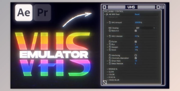 Download Gumroad - Animafx VHS Emulator for AE and Premiere Pro