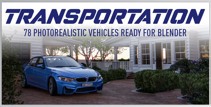 Download BlenderMarket – Transportation – Car and Vehicle Rigged Library Addon v3