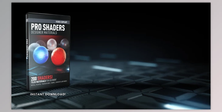 Download Video Copilot Pro Shaders 2 for Element 3D V2 (Win, Mac)