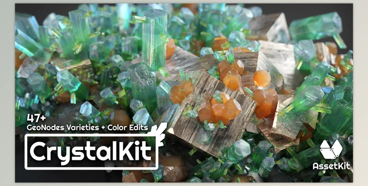 Download Blender Market - Crystal Kit - 3D Asset Kit v1.2