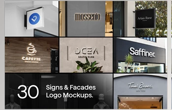 Asylab - Download 30 Signs & Facade Logo <span class='badge badge-warning'>Mockups</span> - V3