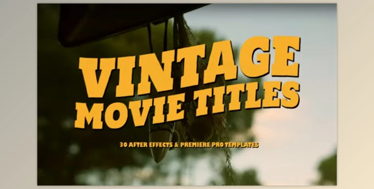 Pixflow - Download Animated Vintage Movie Titles