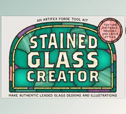 Artifex Forge - Download Stained Glass Creator – For Illustrator & Photoshop Stained Glass Tool Kit