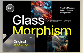 Pixelbuddha - Download Glass Morphism Frosted <span class='badge badge-warning'>Mockups</span>