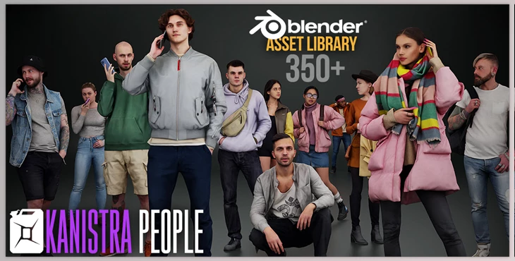 Blender - Download Kanistra People Asset Library - UPDATED
