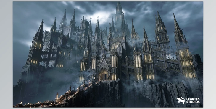 UE Model Download Fantasy Castle Environment (For 5.5)