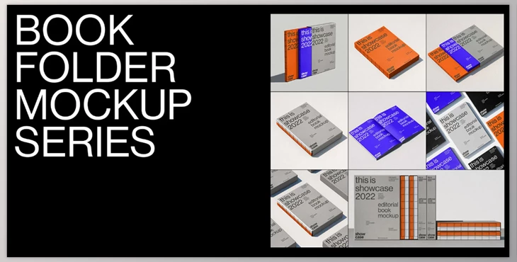 Gumroad - Download Showcase Mockups - Book Folder Mockup Bundle