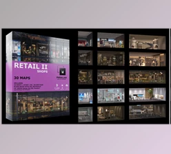 Gumroad - Download wParallax Retail 2 // One-Click-Interiors for Archviz