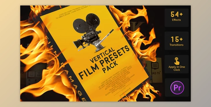 Download Vertical Film Presets Pack for Premiere Pro (Videohive 59568436)