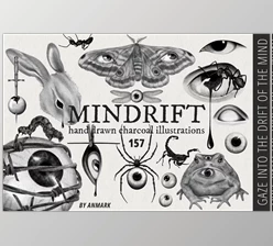 Download Mindrift. Psychedelic illustrations (Creative Market 278871682)