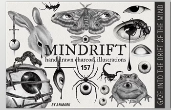 Download Mindrift. Psychedelic <span class='badge badge-warning'>illustrations</span> (Creative Market 278871682)