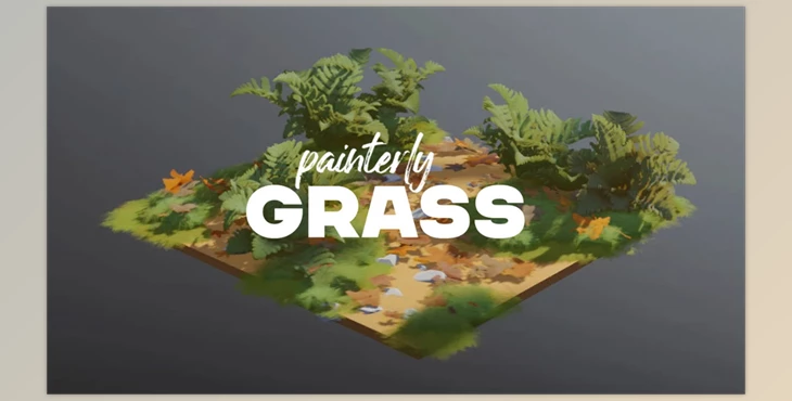 Gumroad - Download Painterly Grass | Fields & Meadows Pack for Blender EEVEE