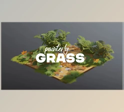 Gumroad - Download Painterly Grass | Fields & Meadows Pack for Blender EEVEE