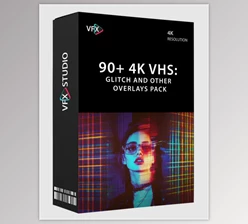 VfxStudio - Download 90+ 4k VHS: Glitch and Other Overlays Pack