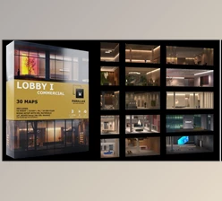 Gumroad - Download wParallax Lobby 1 | One-Click-Interiors for Archviz