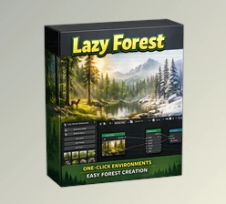 Lazy Forest Generator Blender Addon - V2 and Trees & Plants Assets (v2.0.5) by Superhivemarket