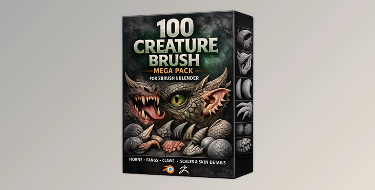 100 Creature Brush Mega Pack
