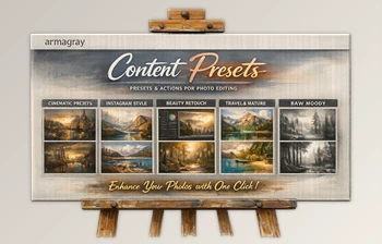 Content <span class='badge badge-warning'>Presets</span> for <span class='badge badge-warning'>Lightroom</span> by Arma Gray