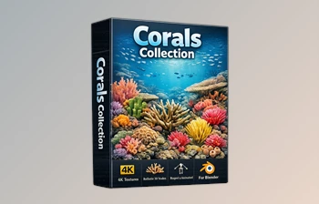 Corals Collection - Varying Types of Corals for <span class='badge badge-warning'>Blender</span> by Superhivemarket (<span class='badge badge-warning'>Vfx</span> <span class='badge badge-warning'>Grace</span>)